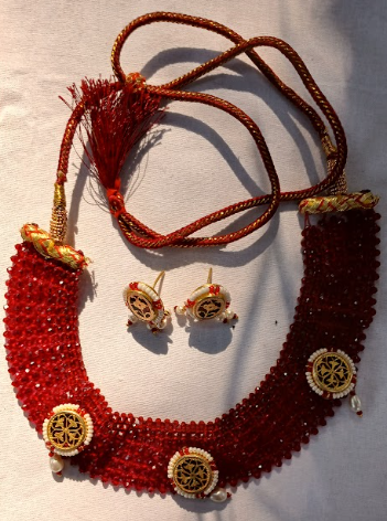 Thewa artwork on coloured glass 1