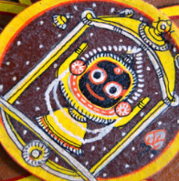 Ganjapa painted card detail 1
