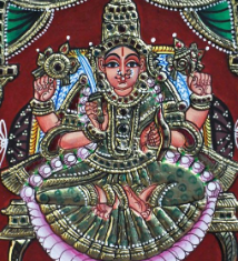 Gold-embossed painting detail 2