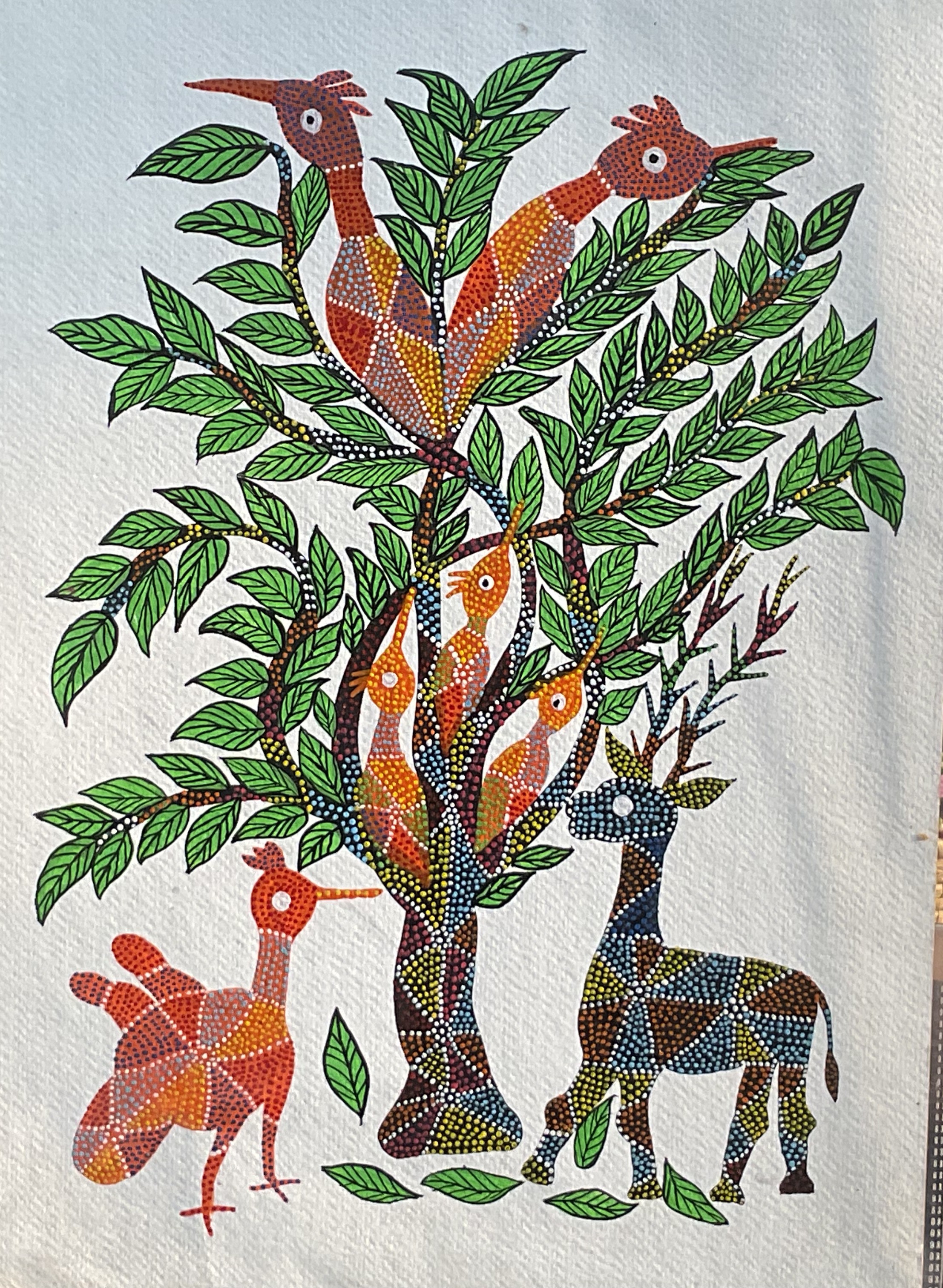 Gond painting detail 2