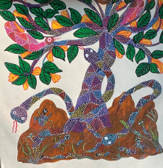 Gond painting detail 2