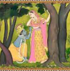 Kangra painting detail 1