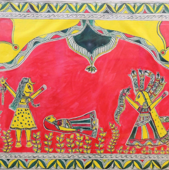 Manjusha art detail 1