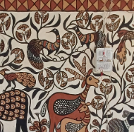 Sohrai–Khovar painting detail 2