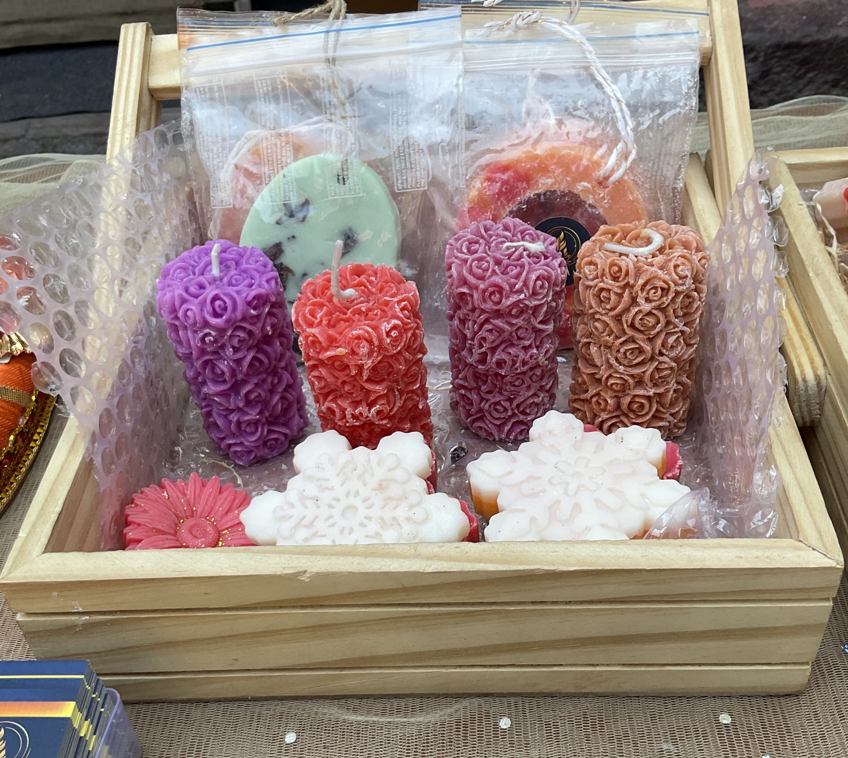 Traditional beeswax candle making 2