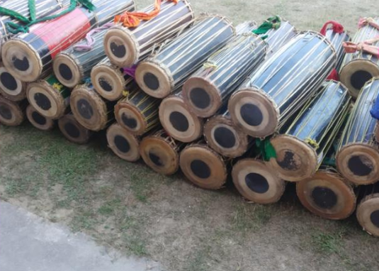 Bodo Kham drum - detail