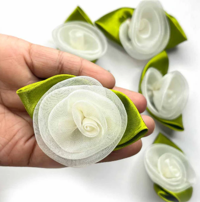 Fabric flower craft—detail 1