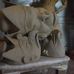 Majuli mask detail 1