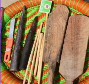 Sarkanda weaving detail 1