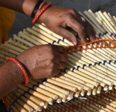 Sarkanda weaving detail 2