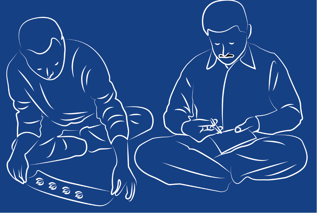 Illustration of Mathura Sanjhi paper stencil craft products