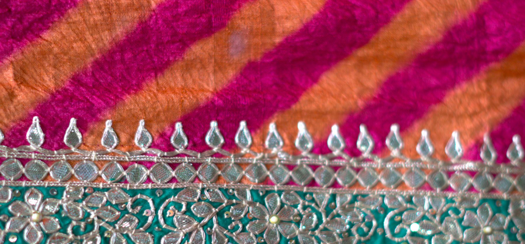 Gota patti embroidery detail 3