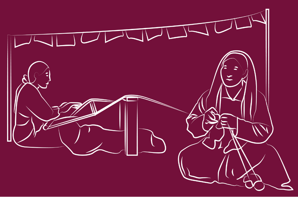 Collage of Pashmina products from Ladakh